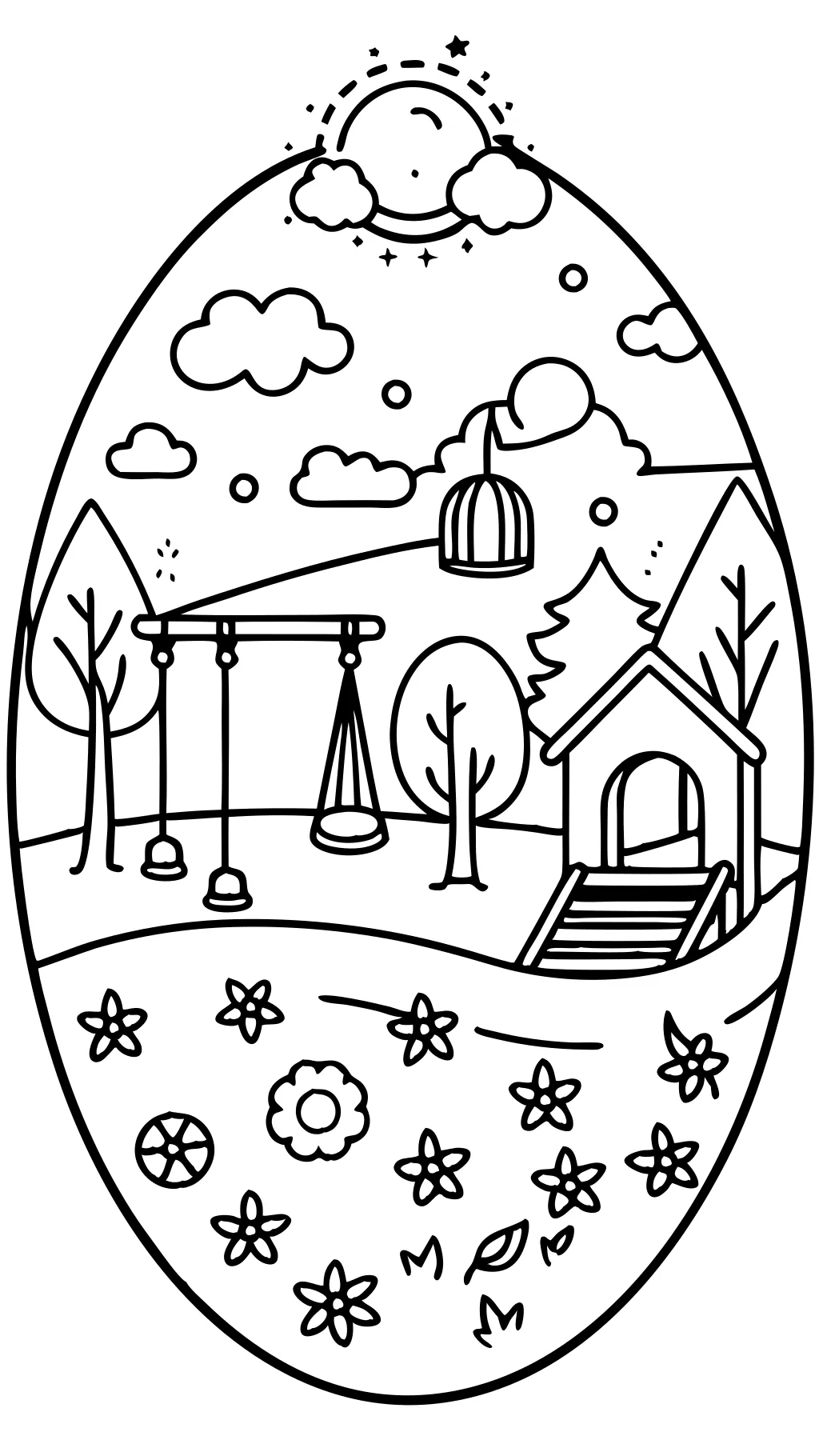 school playground playground coloring pages